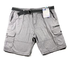 Plugg Men Vintage Y2K Cargo Shorts NWT Baggy Grunge Hip Hop Gray 44x11 K124
